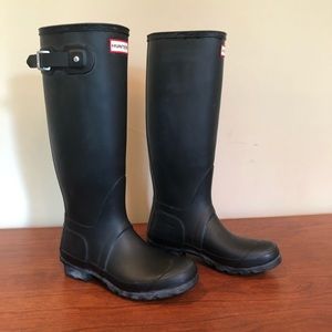 Hunter Shoes - Black matte tall hunter boots Hunter Shoes - Black matte tall hunter boots